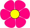 Pink And Yellow Flower Clip Art