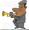 Trumpet Player I Clipart Image
