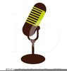 Microphone On Stand Clipart Image