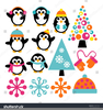 Holiday Penguins Clipart Image