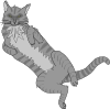 Davidone Gray Cat Clip Art