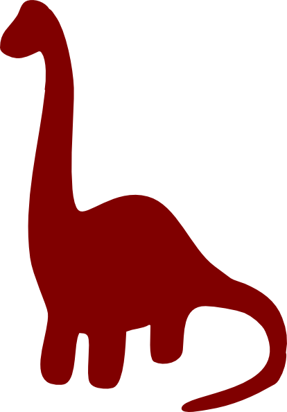 dinosaur clip art silhouettes - photo #15