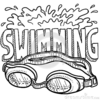 People Swimming Clipart Image