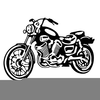 Honda Motorcycle Clipart Image