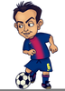 Funny Football Player Clipart Image