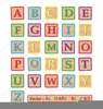 Alphabet Block Letters Clipart Image