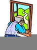 Looking In Window Clipart Image