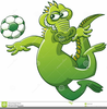 Alligator Soccer Clipart Image