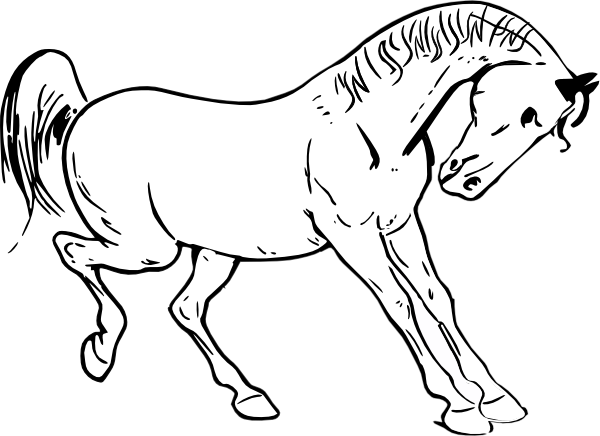 clip art horse outline - photo #10