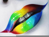 Colourful Lips Wallpaper Image
