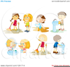 Toddler Chores Clipart Image