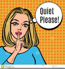 Quiet Please Clipart Free Image