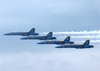 F/a-18 Hornets Assigned To The Blue Angels Perform At The 2002 N Image