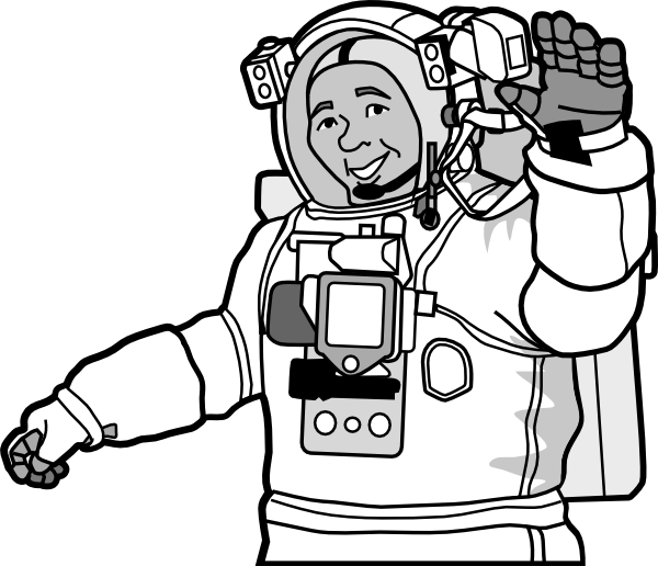 Smiling Astronaut Clip Art at Clker.com - vector clip art online