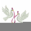 Wedding Doves Clipart Image