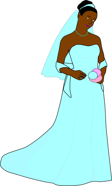 African American Bride2 Clip Art at Clker.com - vector clip art online