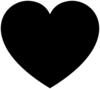 Black Heart Clip Art