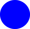 Smaller Blue Dot Clip Art