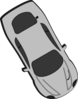 Gray Car - Top View - 300 Clip Art