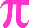 Bright Pink Pi Clip Art