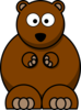Brown Bear Kid Clip Art