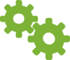 Gear - Green Clip Art