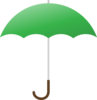 Green Umbrella Clip Art