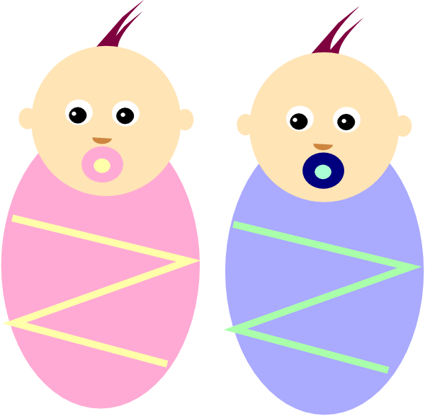 baby twins clipart - photo #3