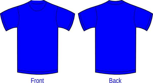 plain shirt front and back