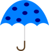 Polka Dot Umbrella Clip Art