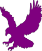 Purple Flying Eagle Clip Art