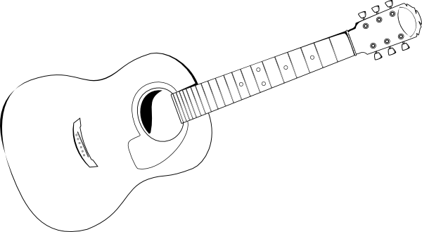 Acoustic Guitar Outline