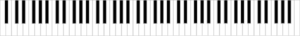 Standard 88-key Piano Keyboard Clip Art
