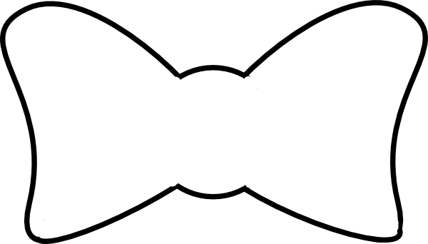 clipart bow tie outline - photo #2