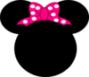 Pink Mouse Bow Clip Art