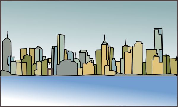 clip art of new york city skyline - photo #36