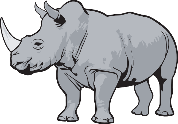 cartoon rhino clip art - photo #4