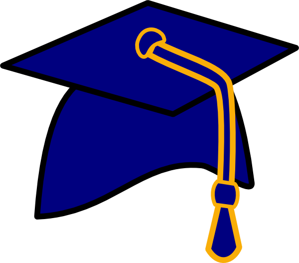 blue graduation cap clip art free - photo #2