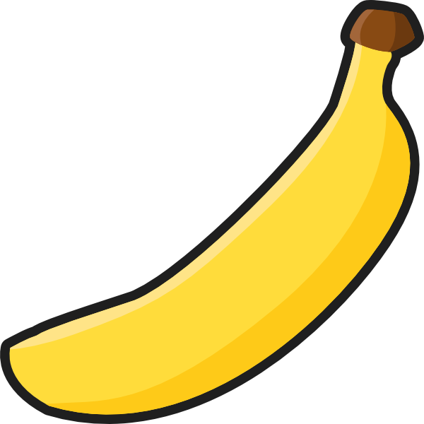 Simple Banana Clip Art at Clker.com - vector clip art online, royalty