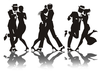 Gangsters And Molls Clipart Image