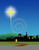 Night Bethlehem Clipart Image