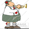 Trumpet Player Clipart Image