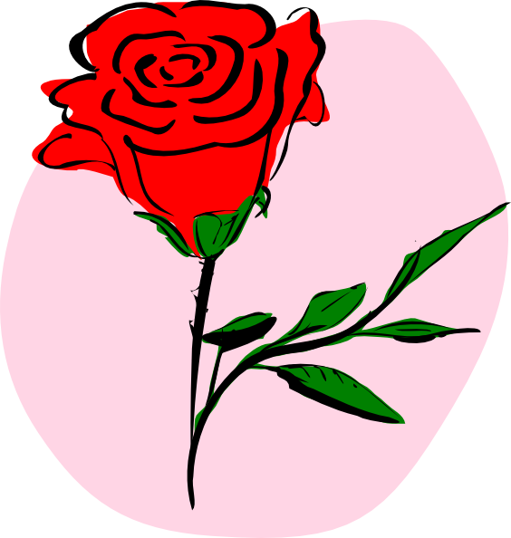 clipart rose red flower - photo #19