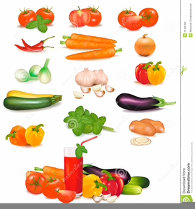 Free Fruits And Vegetables Clipart Image