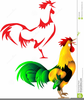 Clipart Rooster Crowing Image