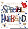 Happy Birthday To My Husband Clipart Image