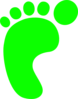 Green Footprint Clip Art