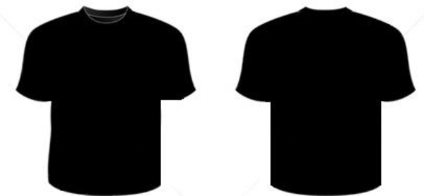 plain black t shirt layout