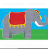 Cute Elephants Clipart Image