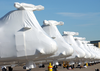 Sea Knights Sit On The Ramp At North Island After Being Shrink Wrapped Image